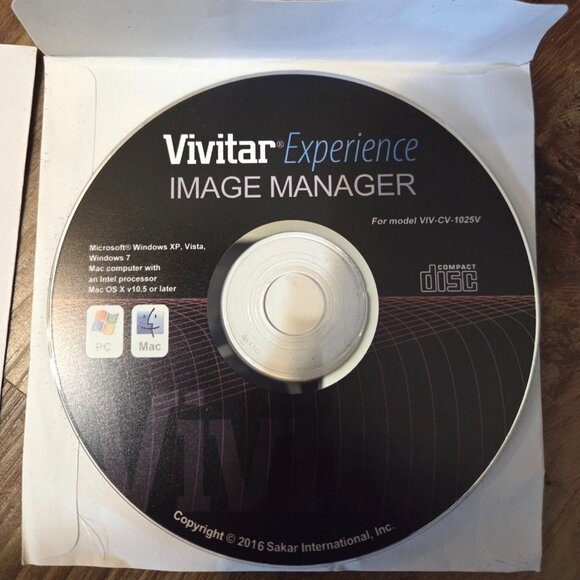 Vivitar Digital Binoculars Camera 10x25 VIV-CV-1025V Quick Start And Software - Picture 2 of 3